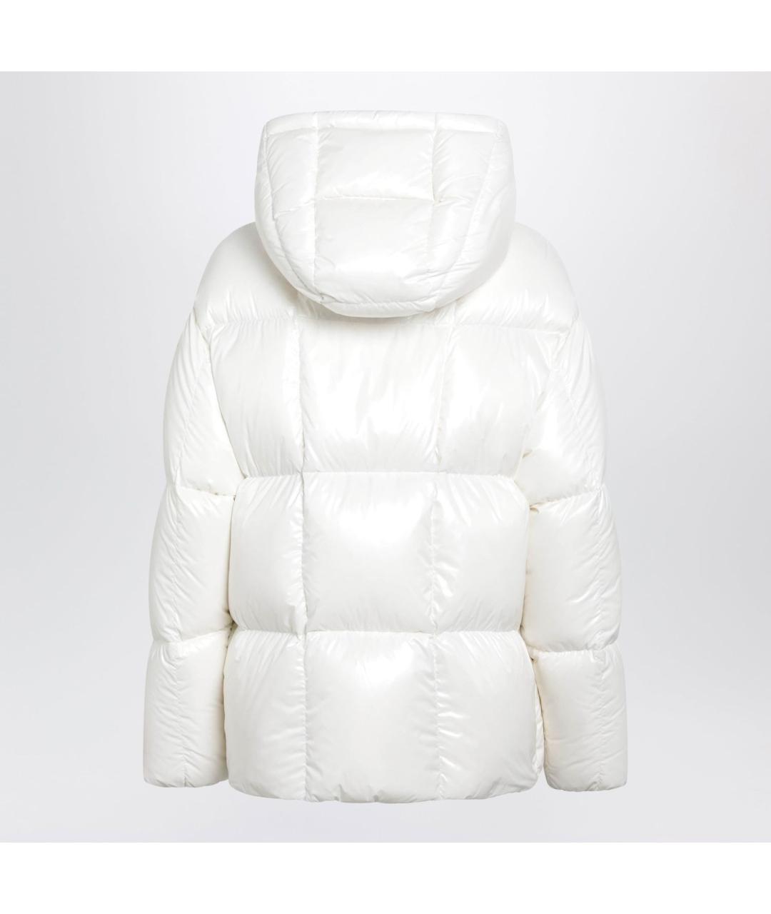 MONCLER Белый полиамидовый пуховик, фото 2