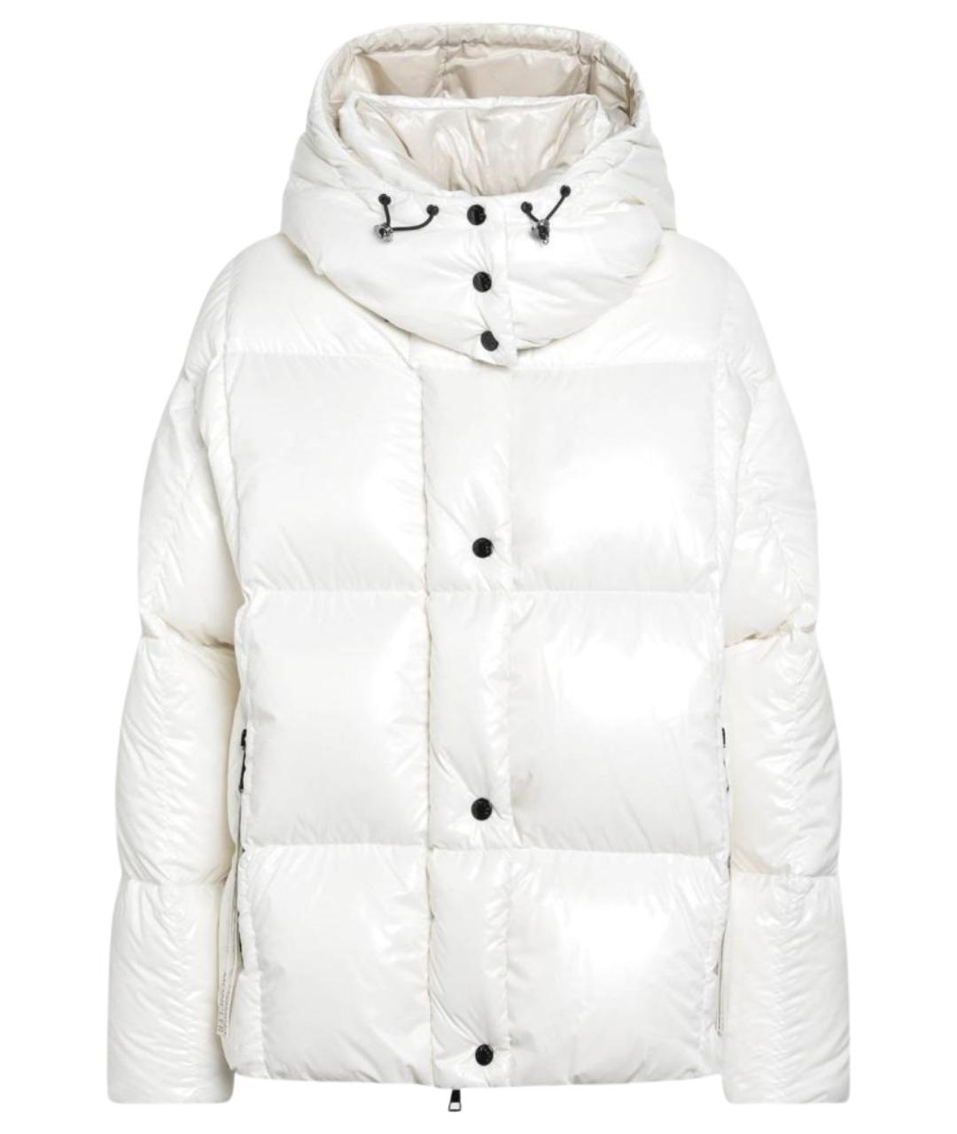 MONCLER Белый полиамидовый пуховик, фото 1