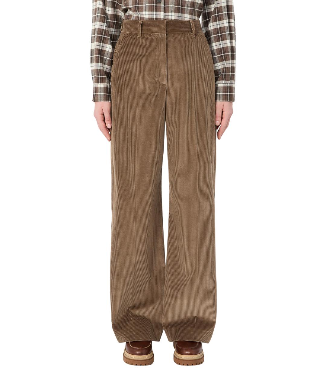 WEEKEND MAX MARA Хлопковые прямые брюки, фото 2