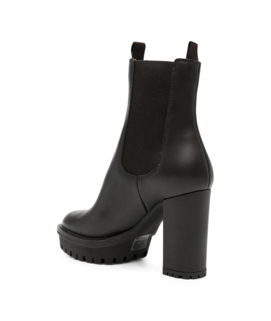 GIANVITO ROSSI Коричневые кожаные ботильоны, фото 3