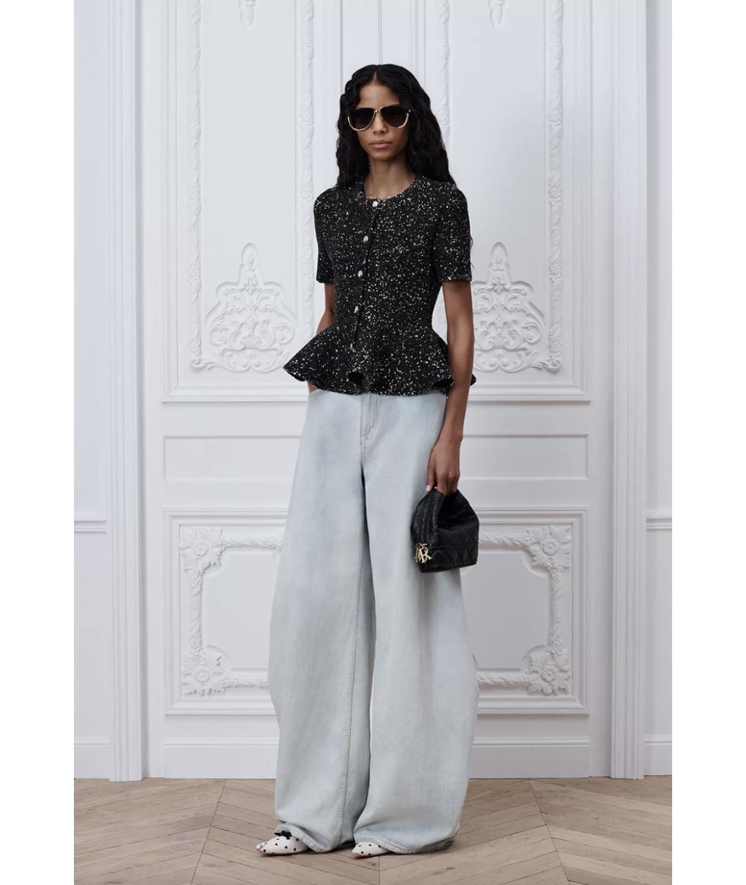 CHRISTIAN DIOR Черный полиамидовый кардиган, фото 3