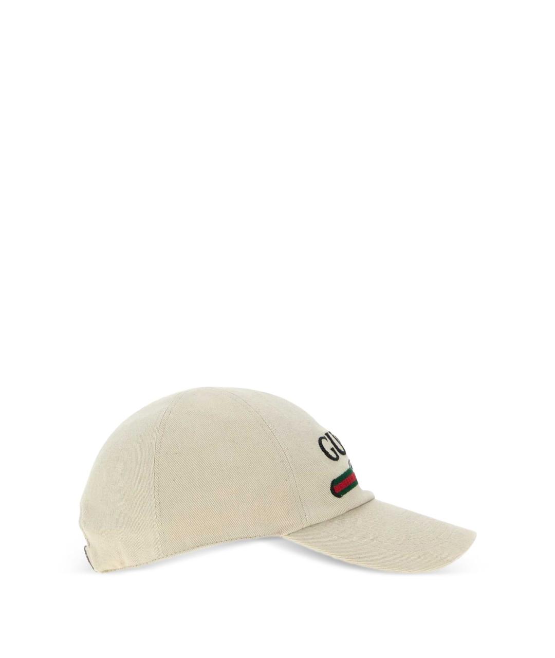 GUCCI Бежевая хлопковая кепка/бейсболка, фото 3