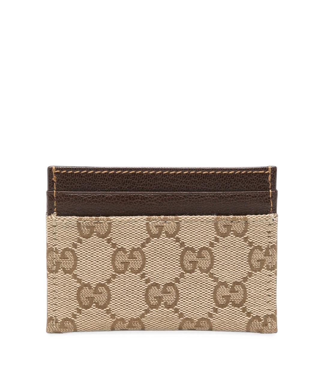 GUCCI Коричневый кожаный кардхолдер, фото 2