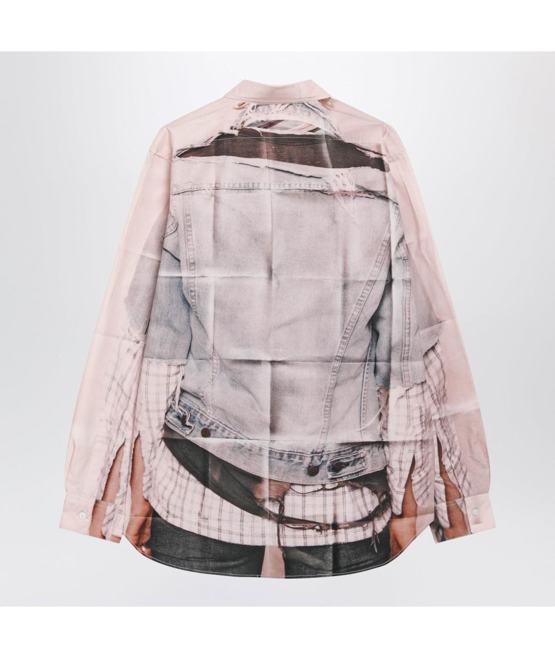 ACNE STUDIOS Розовая хлопковая кэжуал рубашка, фото 2