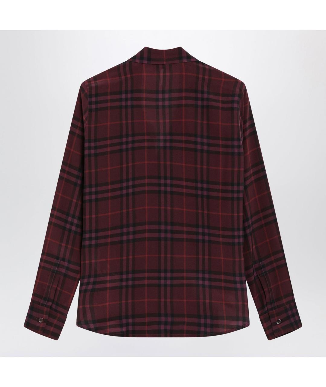 BURBERRY Фиолетовая шелковая рубашка, фото 2