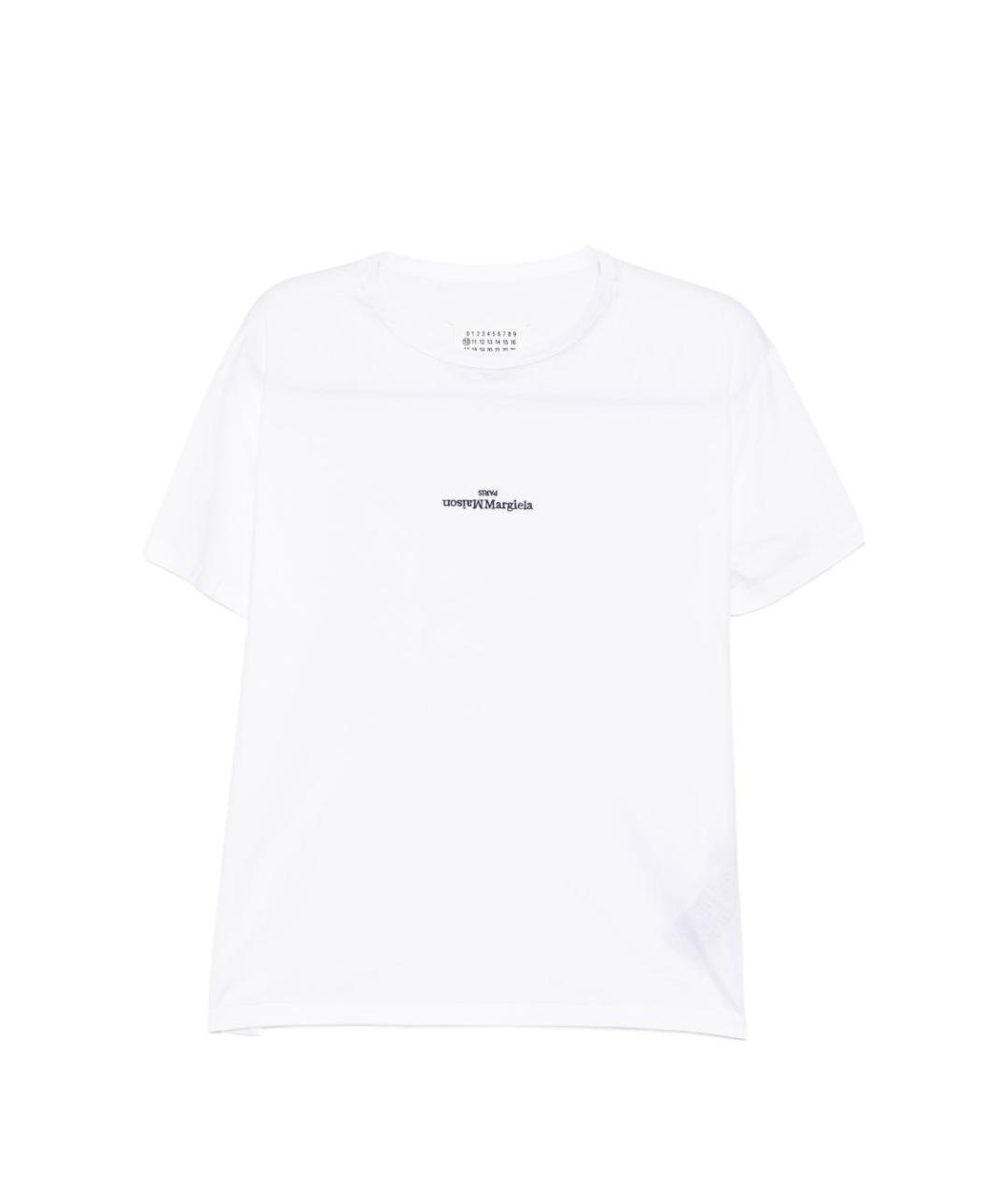 MAISON MARGIELA Белая хлопковая футболка, фото 1
