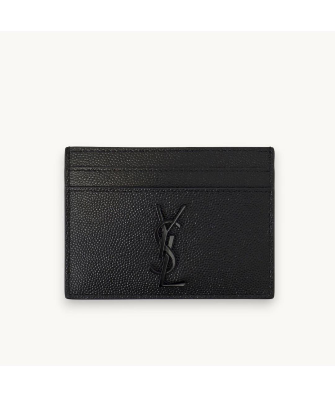 SAINT LAURENT Черный кардхолдер, фото 2