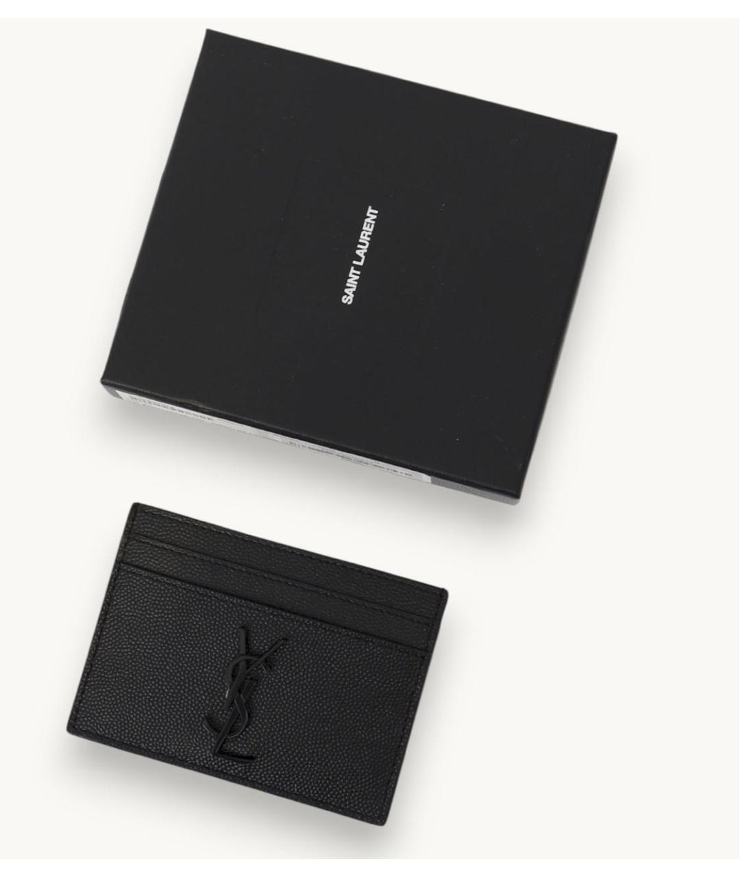 SAINT LAURENT Черный кардхолдер, фото 4