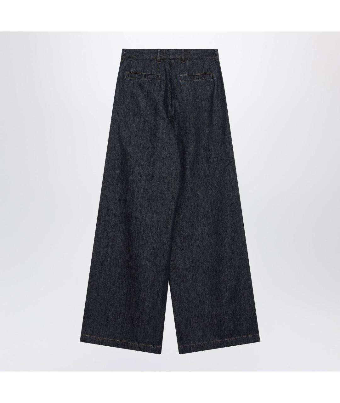 DRIES VAN NOTEN Синие хлопковые прямые джинсы, фото 2