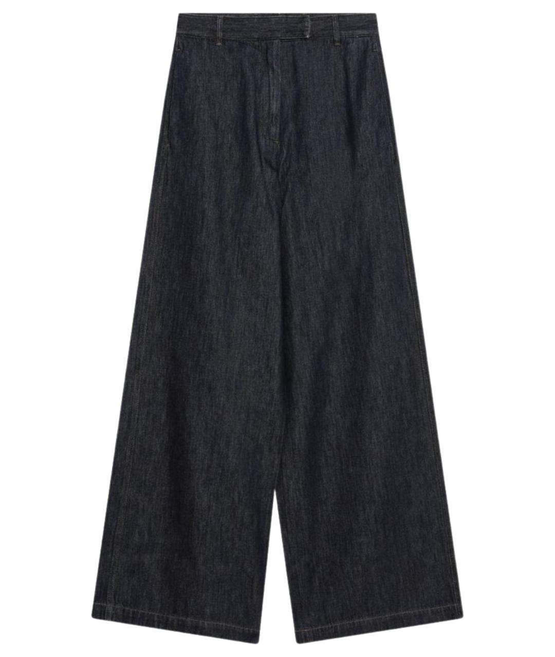 DRIES VAN NOTEN Синие хлопковые прямые джинсы, фото 1