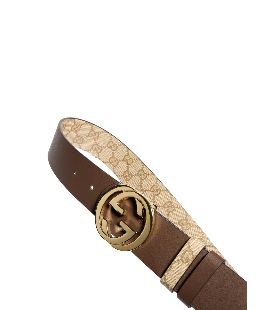 GUCCI Коричневый кожаный ремень, фото 2
