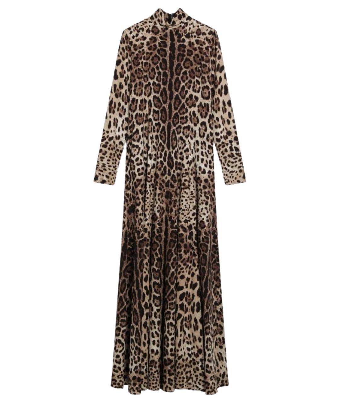 DOLCE&GABBANA Мульти шелковое повседневное платье, фото 1