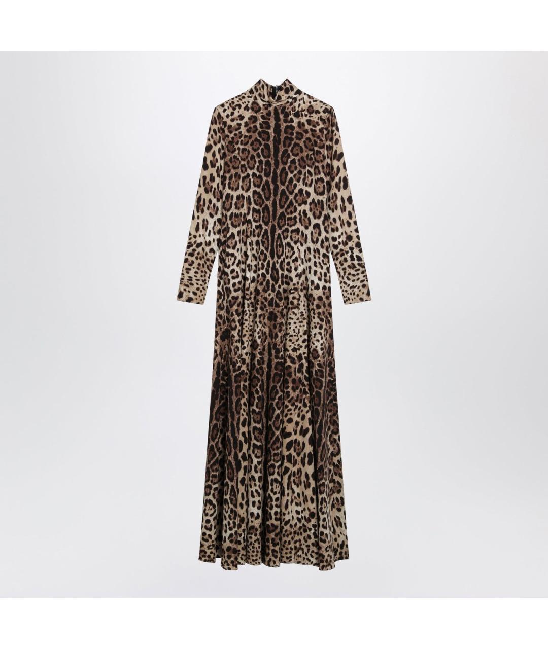 DOLCE&GABBANA Мульти шелковое повседневное платье, фото 3