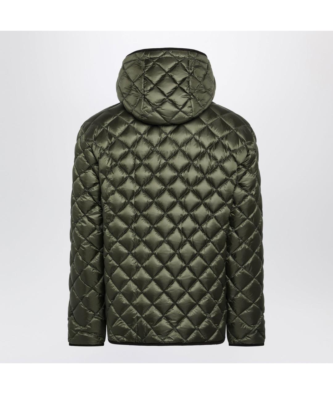 MONCLER Зеленая полиамидовая куртка, фото 2