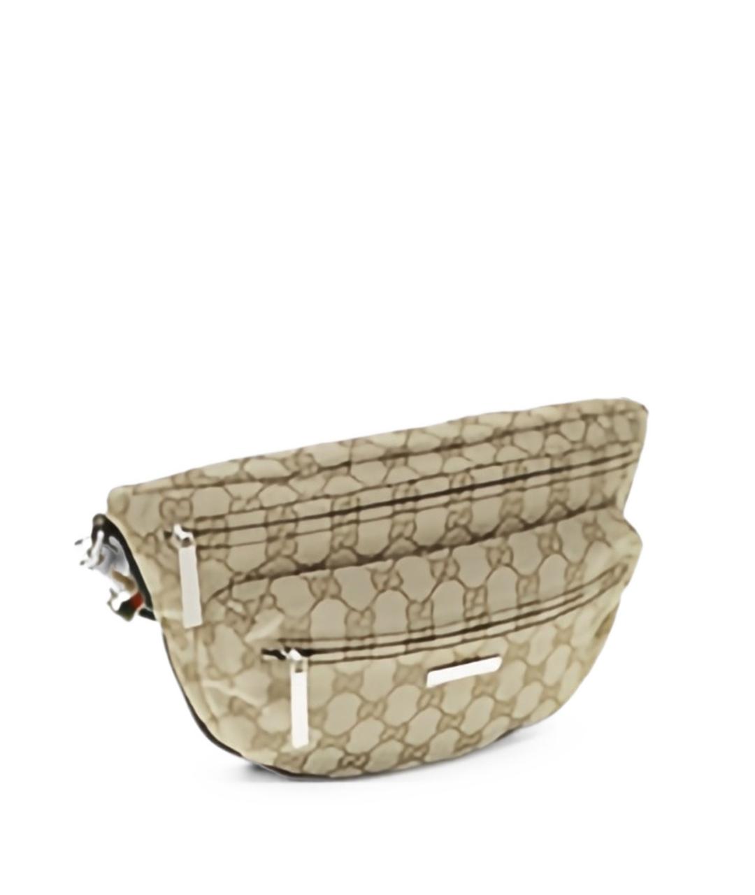 GUCCI Бежевая тканевая сумка на плечо, фото 2