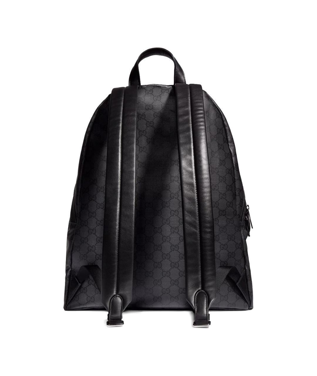 GUCCI Антрацитовый рюкзак из канвы, фото 4