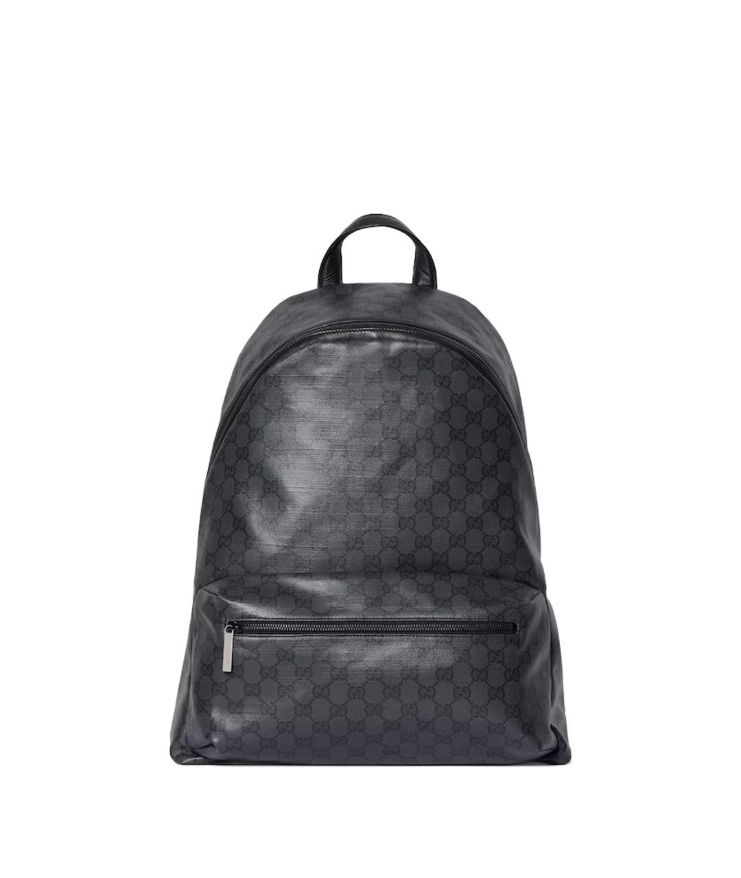 GUCCI Антрацитовый рюкзак из канвы, фото 1