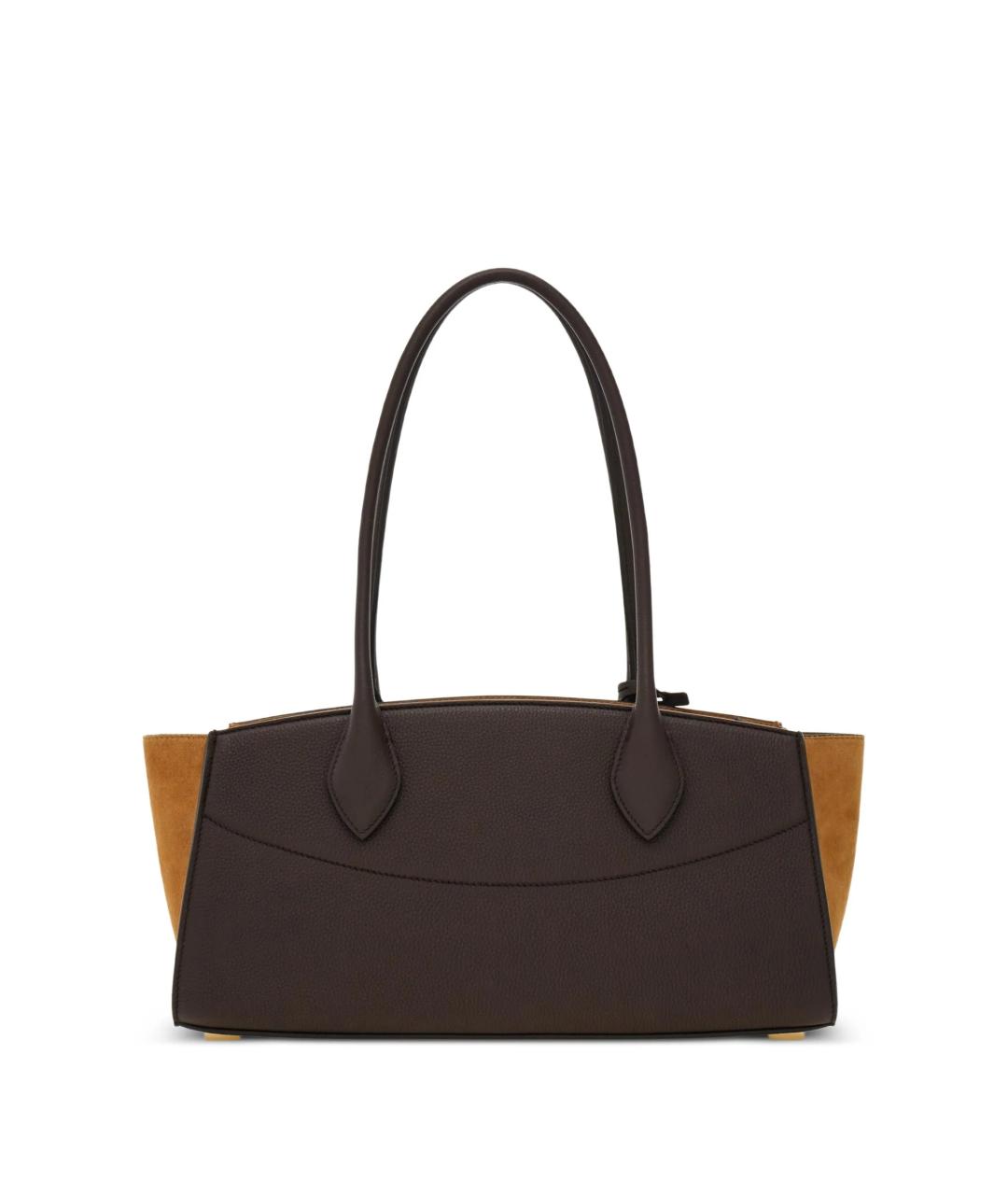 FERRAGAMO Коричневая кожаная сумка тоут, фото 3