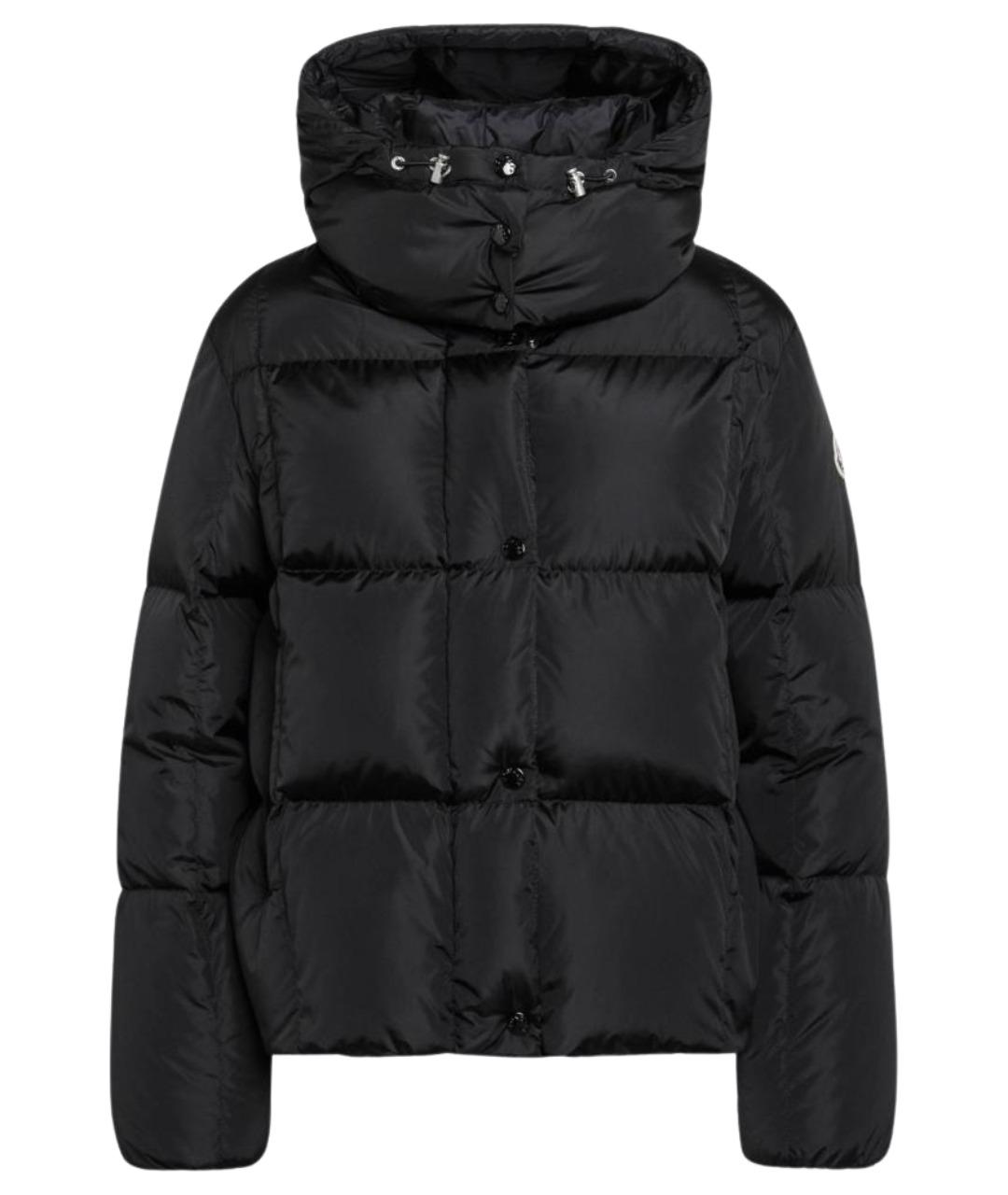 MONCLER Черный полиамидовый пуховик, фото 1