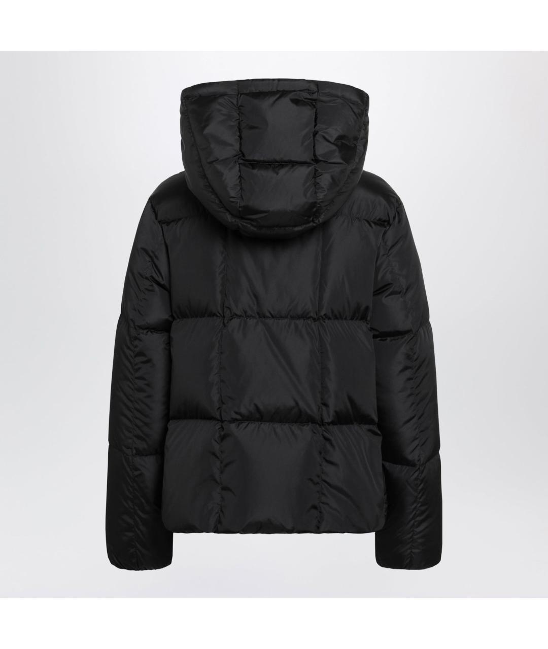 MONCLER Черный полиамидовый пуховик, фото 2