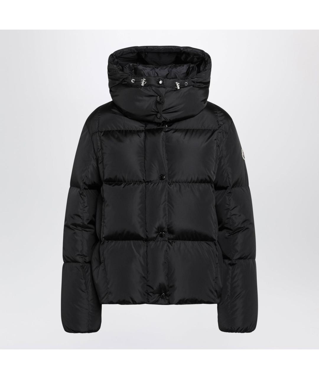 MONCLER Черный полиамидовый пуховик, фото 3