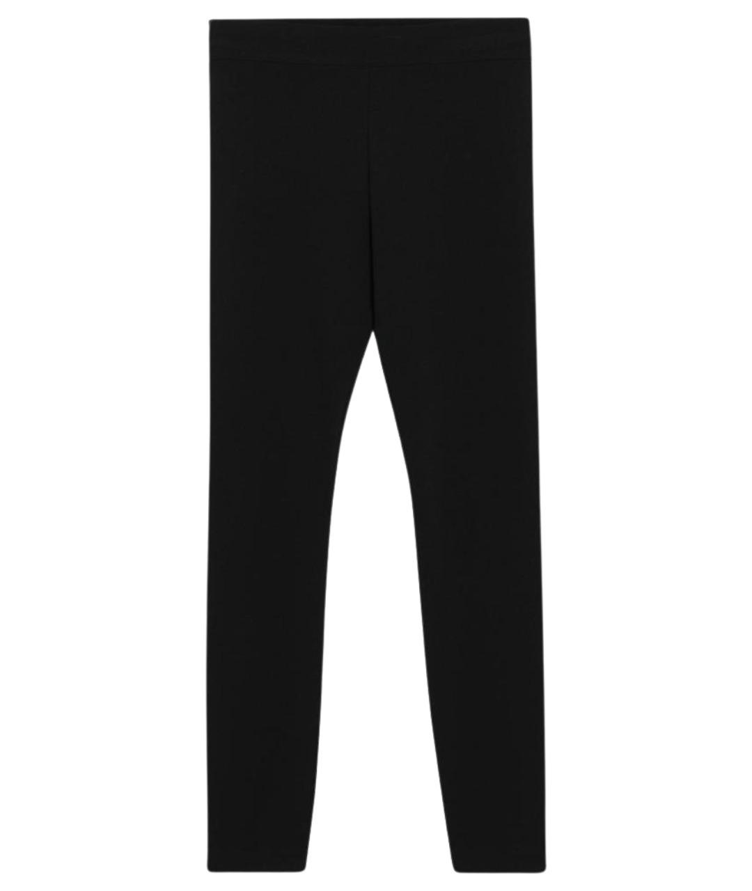 DOLCE&GABBANA Черные вискозные прямые брюки, фото 1