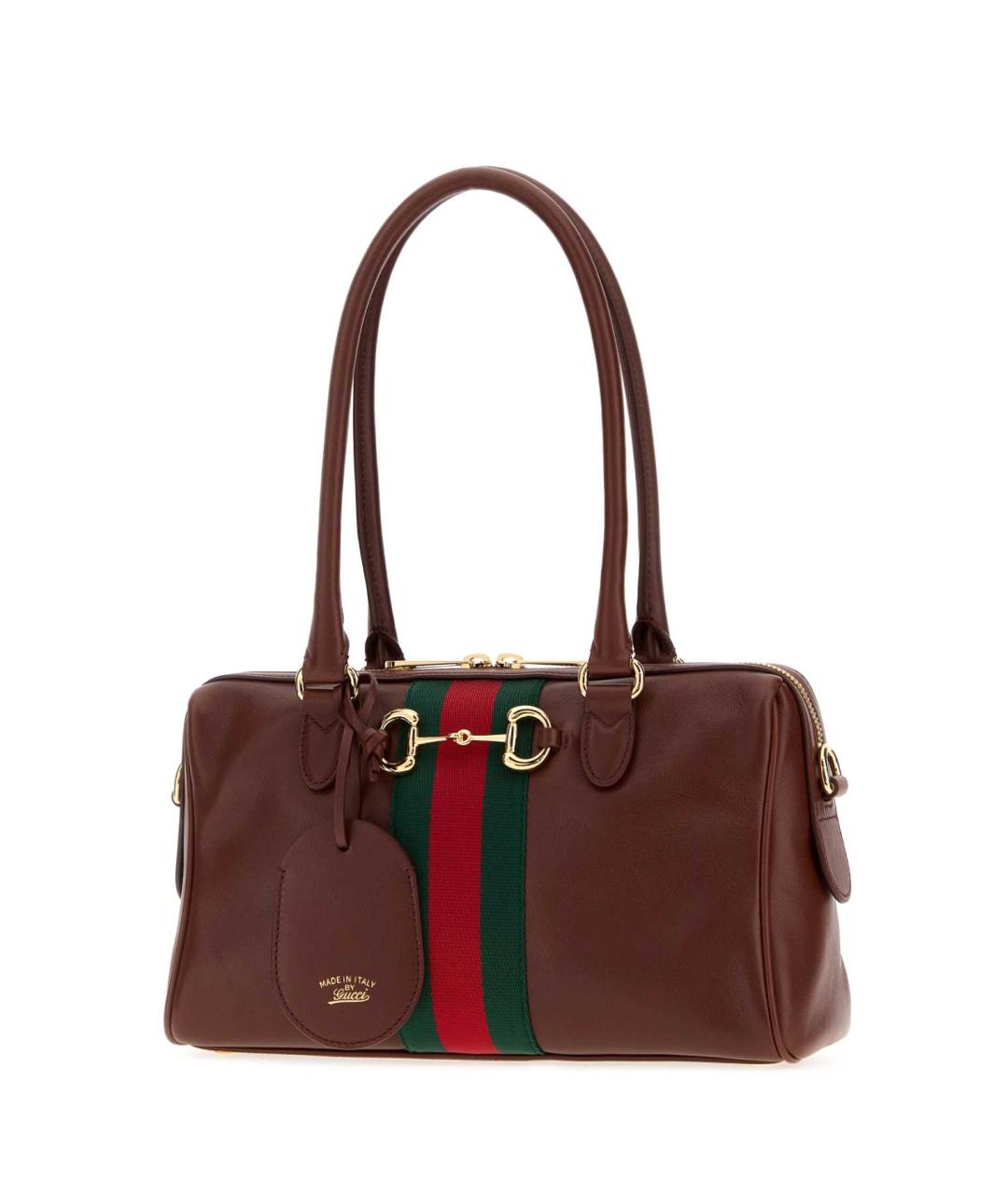 GUCCI Коричневая кожаная сумка тоут, фото 2