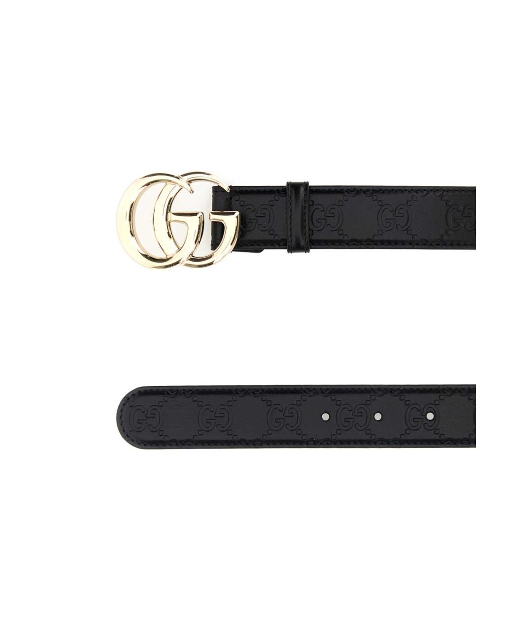 GUCCI Черный кожаный ремень, фото 2