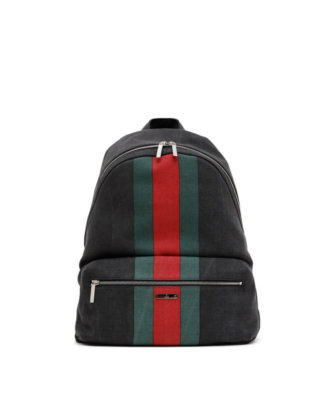 GUCCI Черный хлопковый рюкзак, фото 1