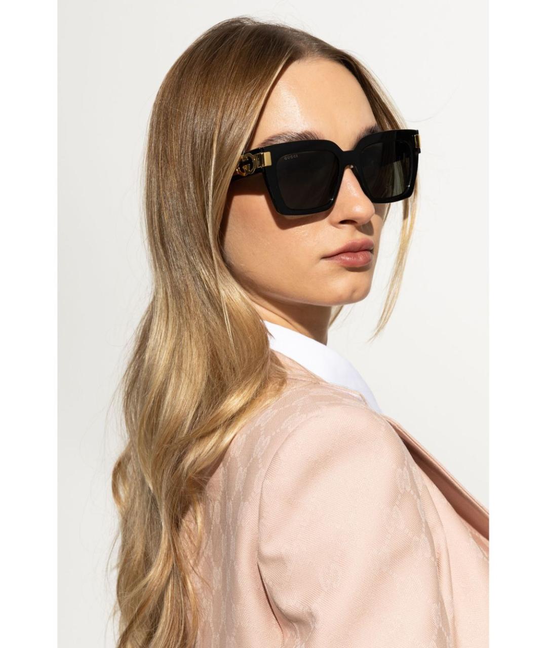 GUCCI Черные солнцезащитные очки, фото 2