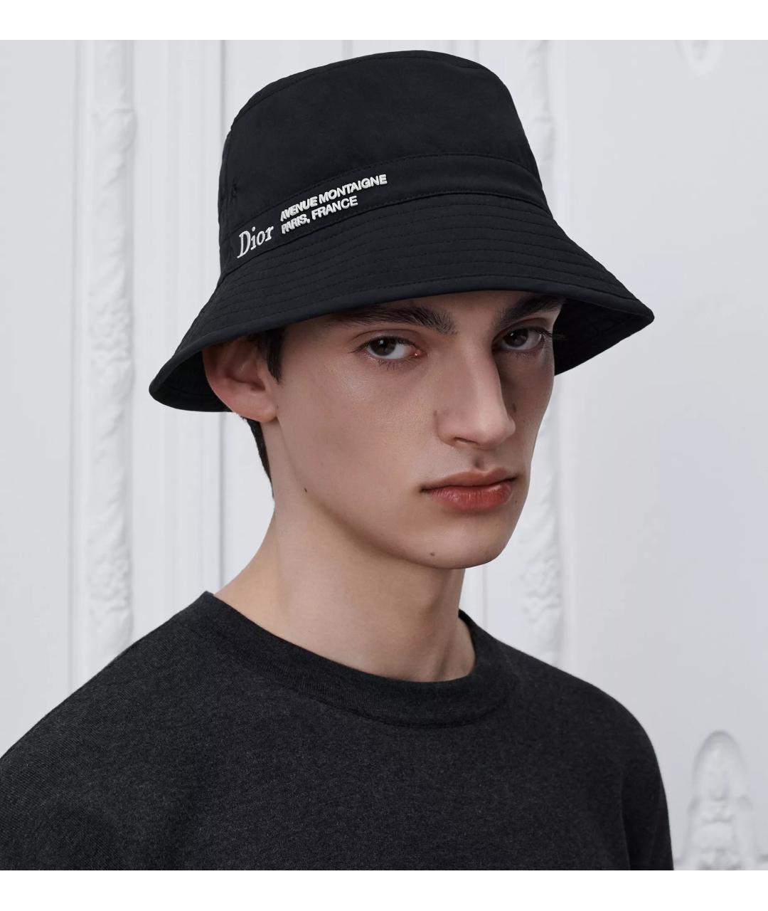 CHRISTIAN DIOR Черная синтетическая шляпа, фото 3