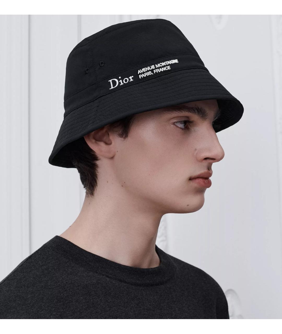 CHRISTIAN DIOR Черная синтетическая шляпа, фото 2