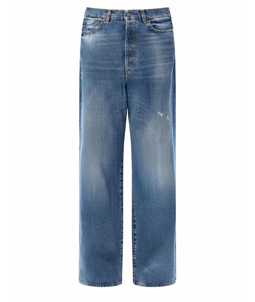 ACNE STUDIOS Синие хлопковые прямые джинсы, фото 1