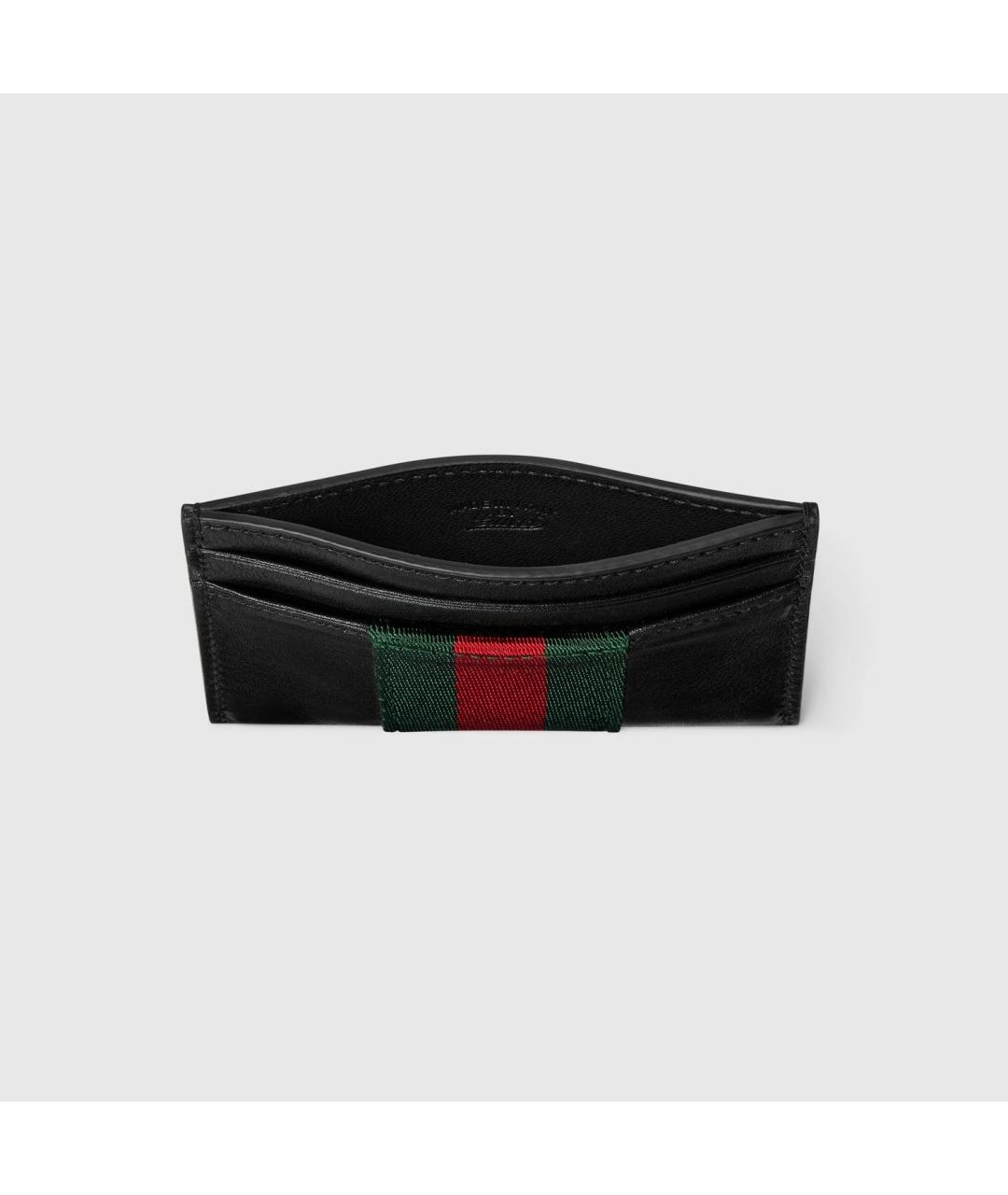 GUCCI Черный кожаный кардхолдер, фото 2