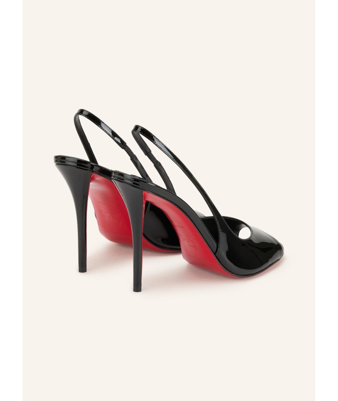 CHRISTIAN LOUBOUTIN Черные туфли из лакированной кожи, фото 3