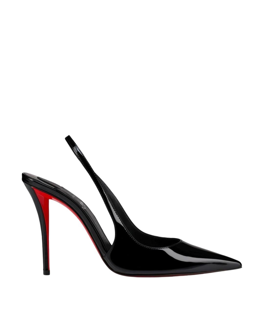 CHRISTIAN LOUBOUTIN Черные туфли из лакированной кожи, фото 1