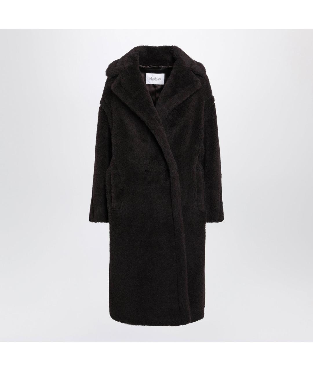 MAX MARA Коричневое шерстяное пальто, фото 3