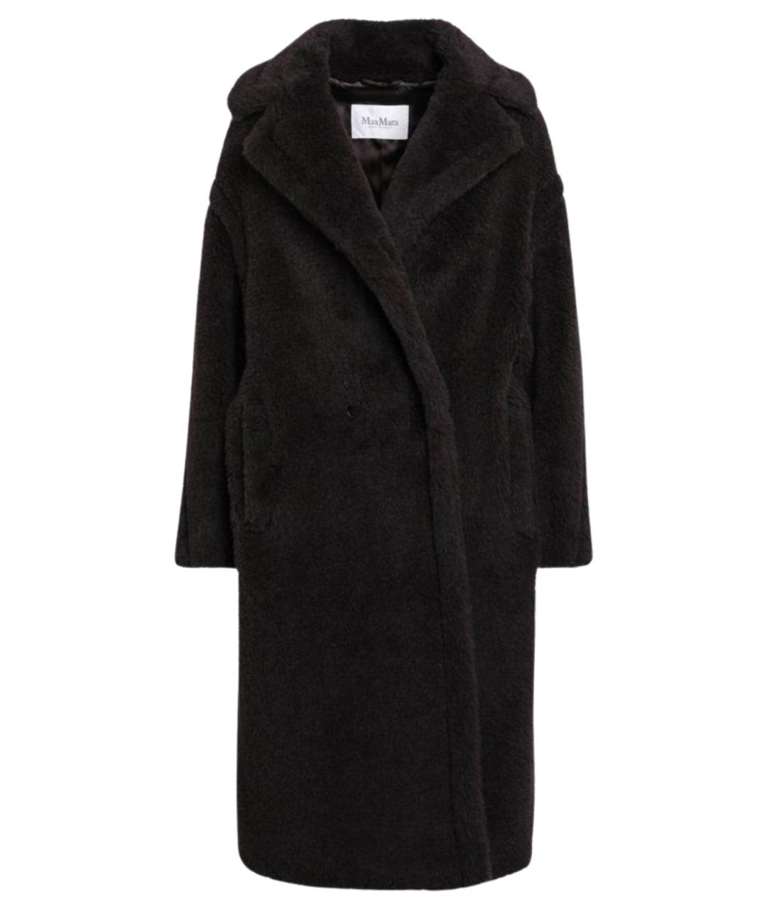 MAX MARA Коричневое шерстяное пальто, фото 1