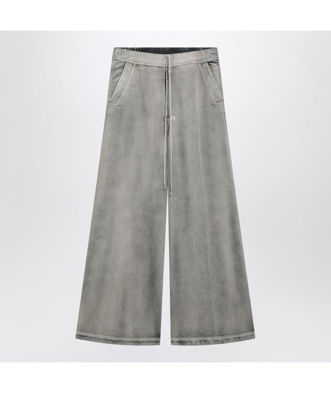 RICK OWENS DRKSHDW Серые деним повседневные брюки, фото 3