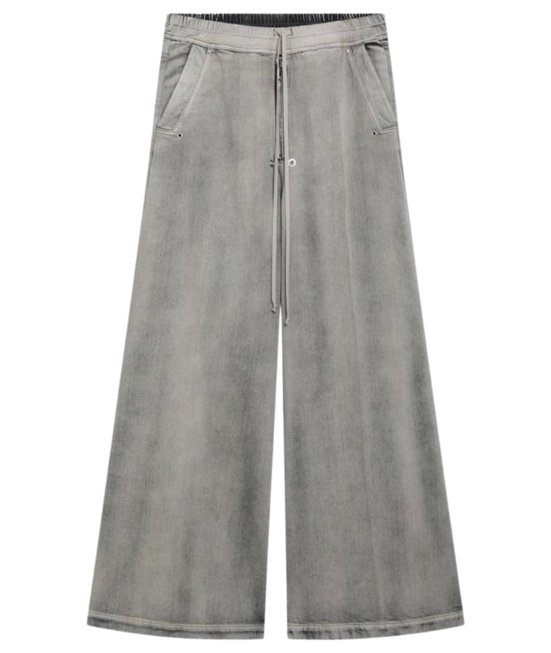 RICK OWENS DRKSHDW Серые деним повседневные брюки, фото 1