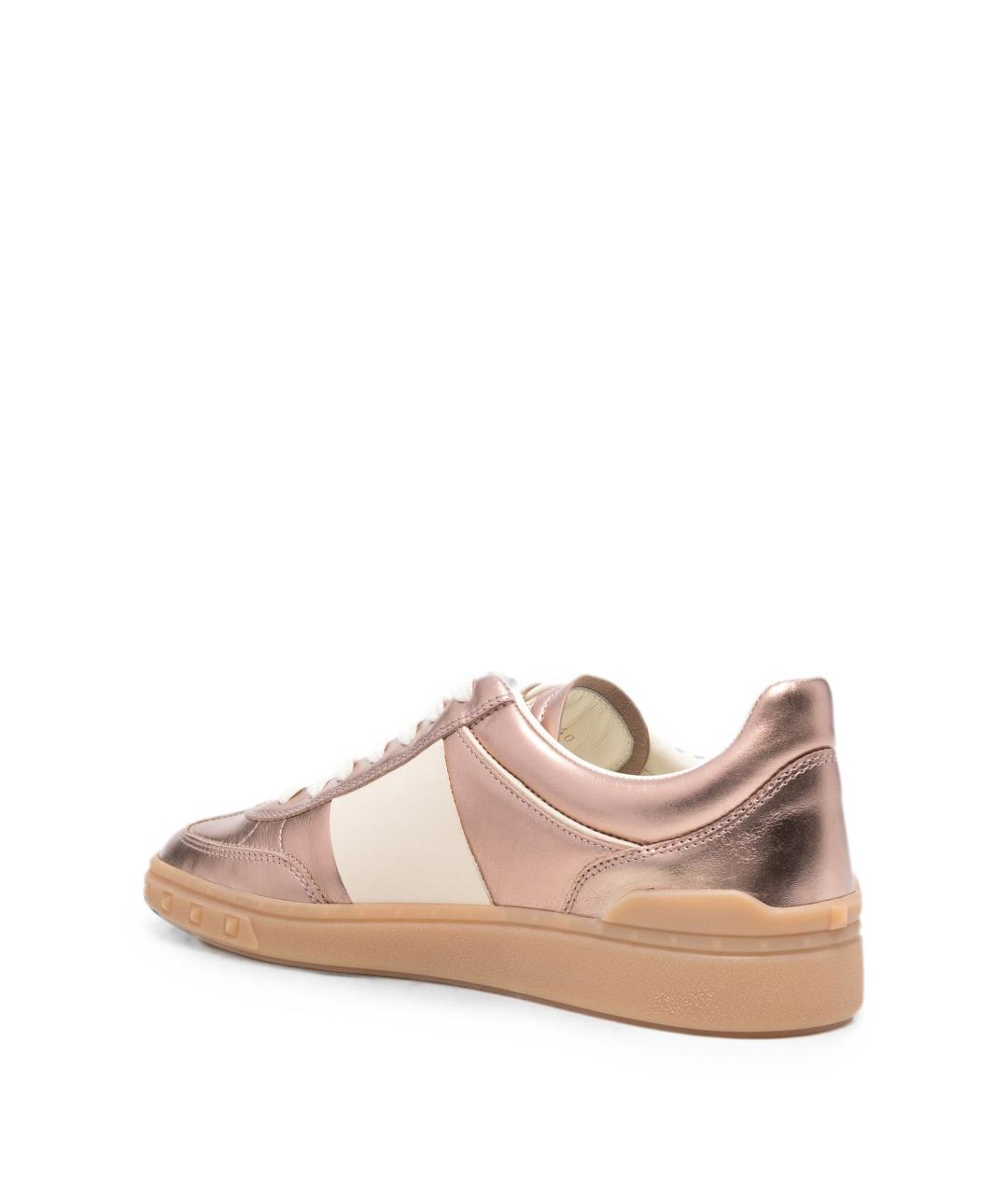 VALENTINO Розовые кожаные кроссовки, фото 3