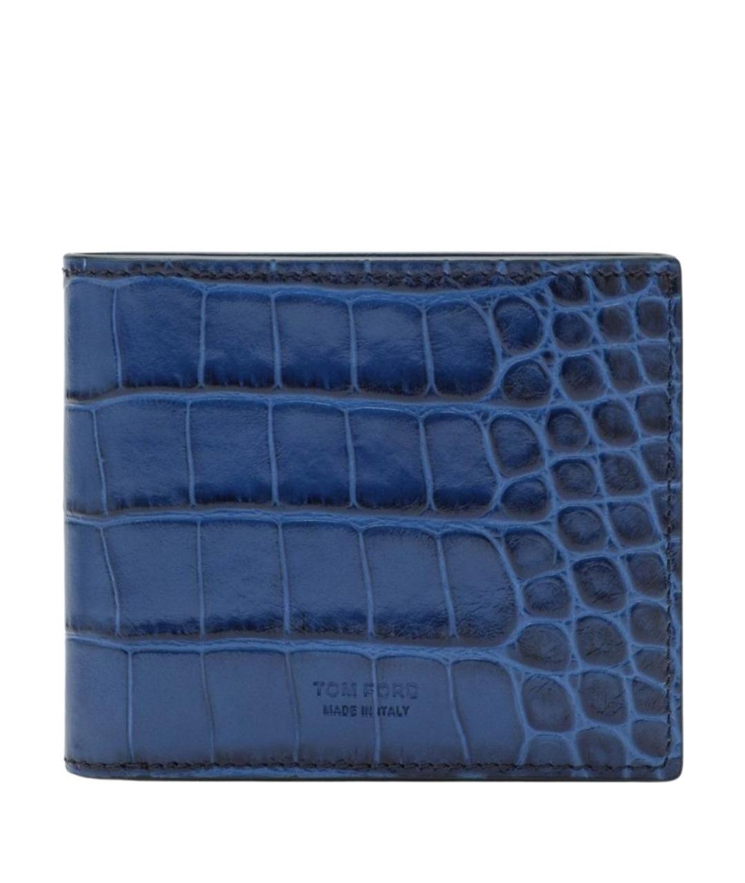 TOM FORD Синий кожаный кошелек, фото 1