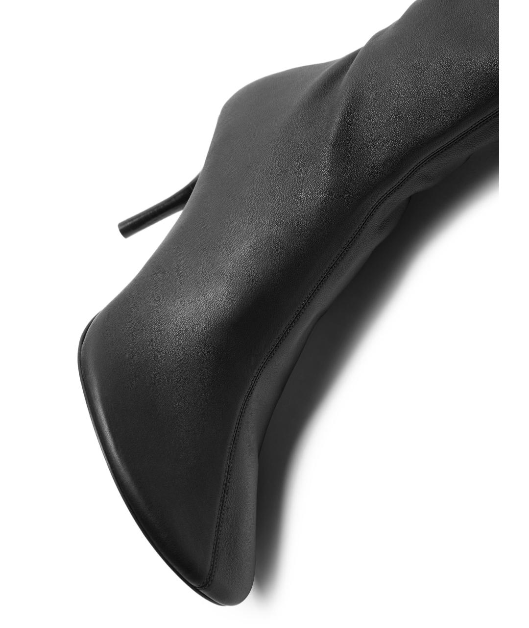 ACNE STUDIOS Черные кожаные сапоги, фото 4