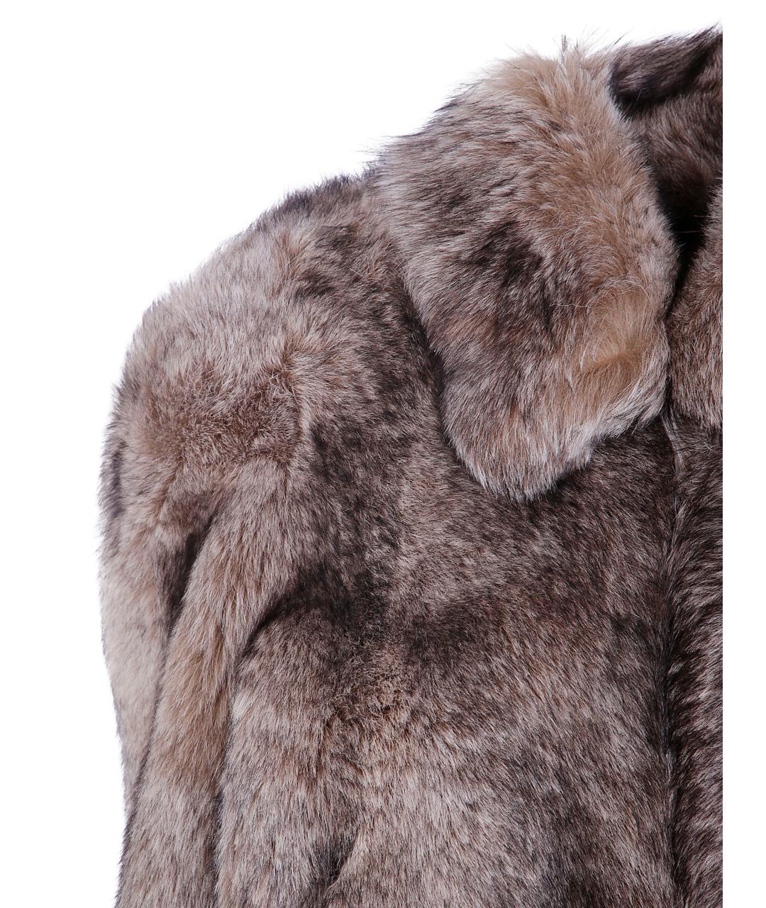 CHLOE Коричневая меховая шуба, фото 3