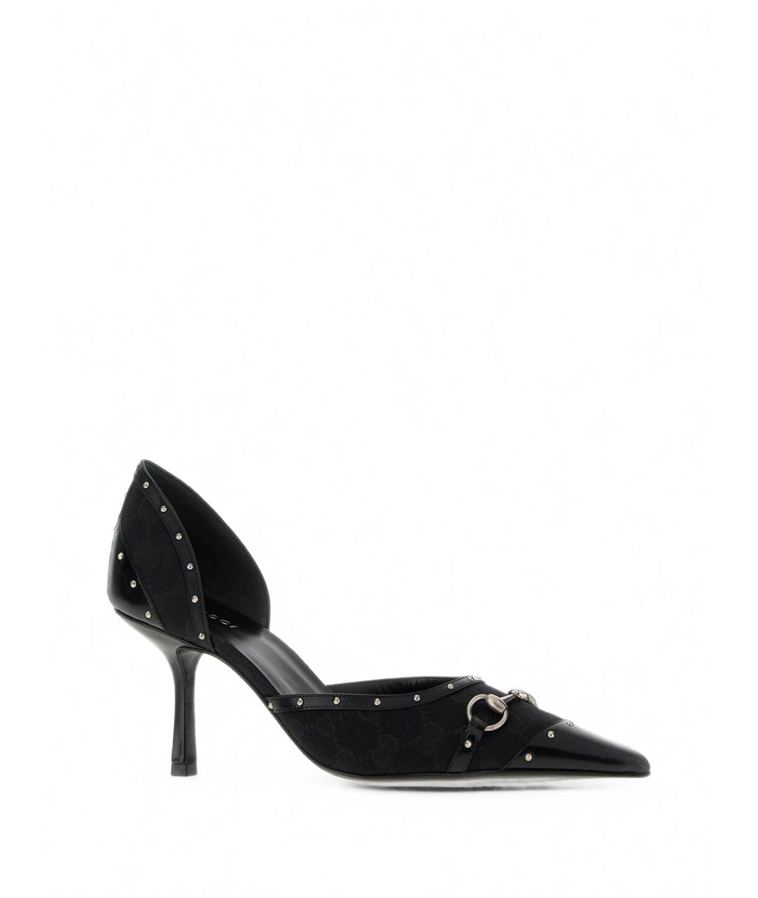 GUCCI Черные кожаные туфли, фото 2