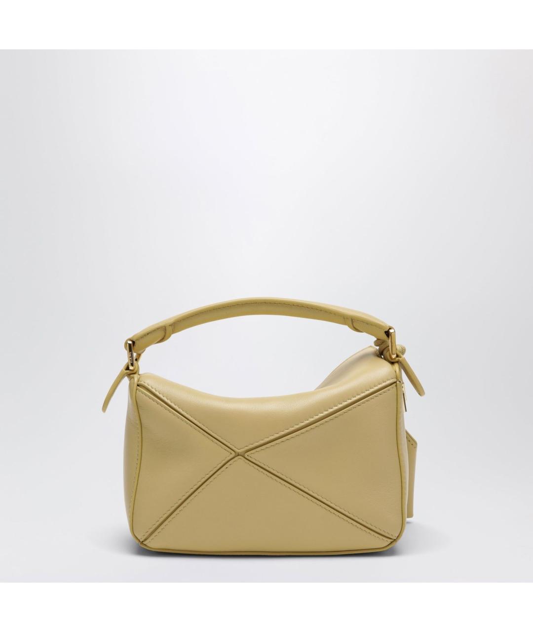 LOEWE Бежевая кожаная сумка через плечо, фото 2