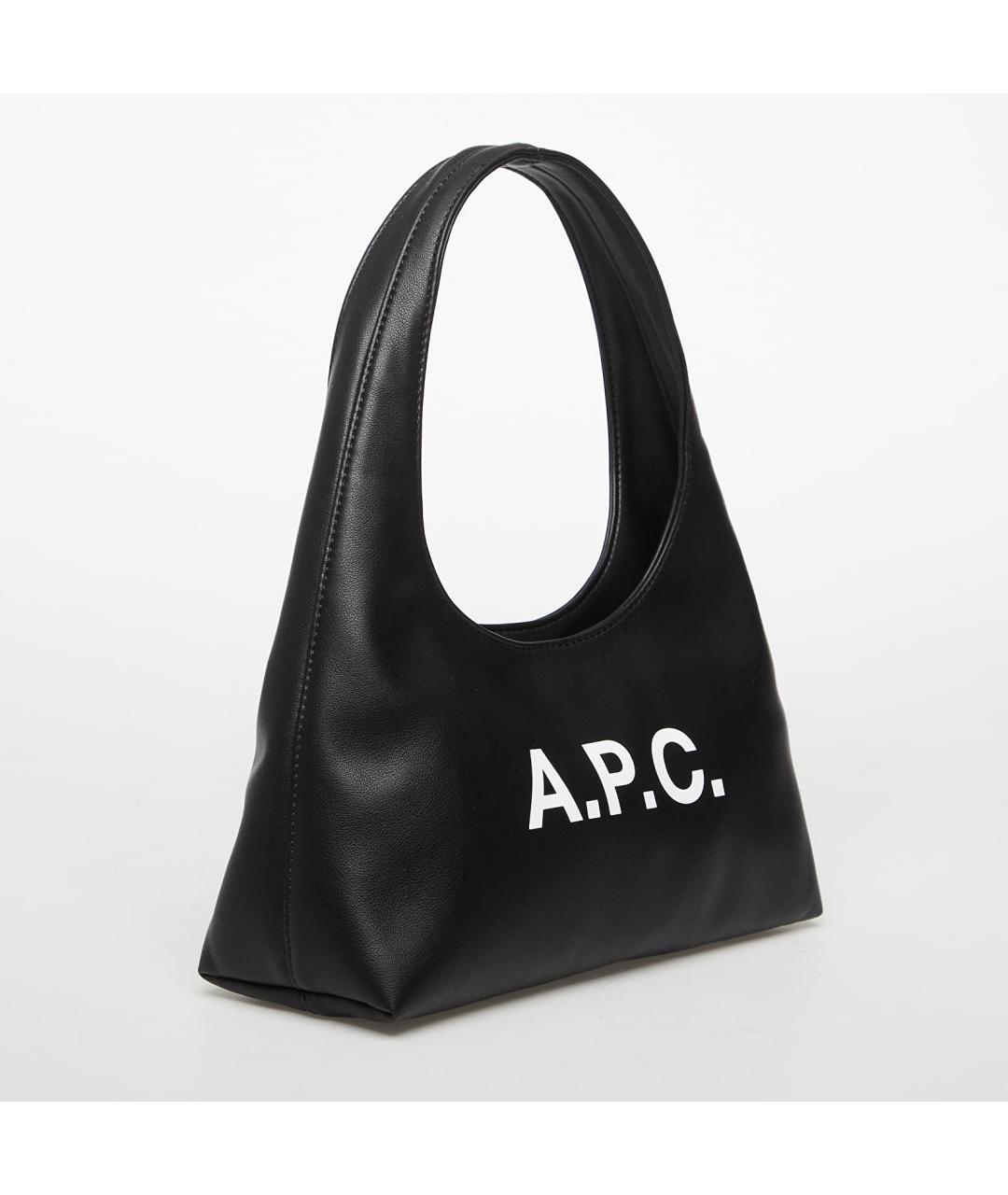 A.P.C. Черная синтетическая сумка через плечо, фото 3