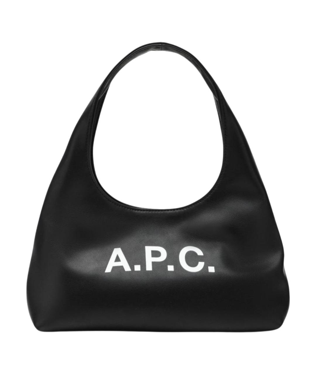 A.P.C. Черная синтетическая сумка через плечо, фото 1