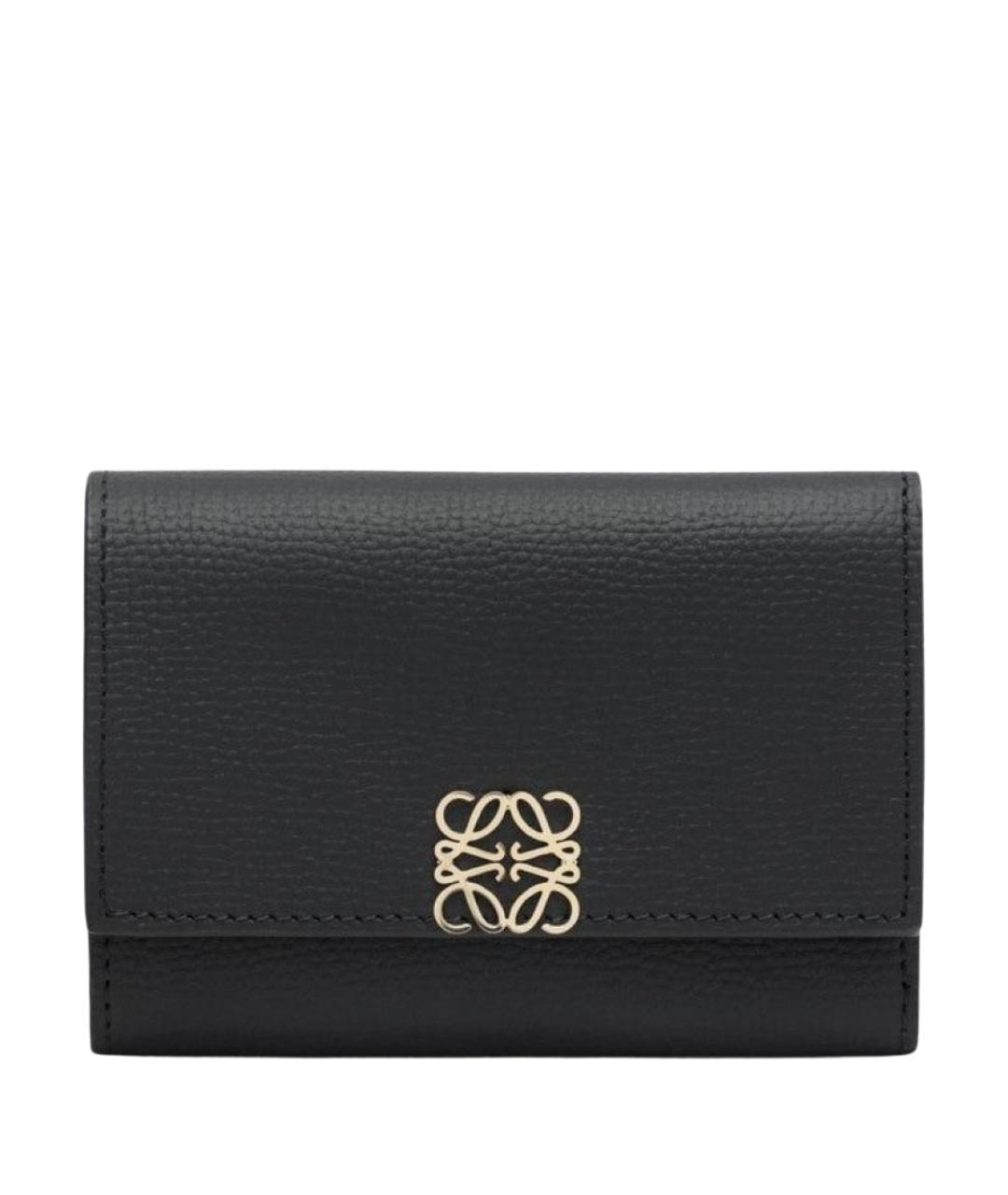 LOEWE Черный кожаный кошелек, фото 1