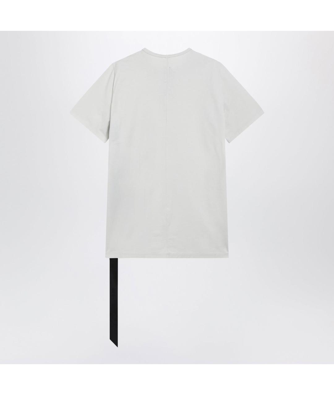 RICK OWENS DRKSHDW Белая хлопковая футболка, фото 2